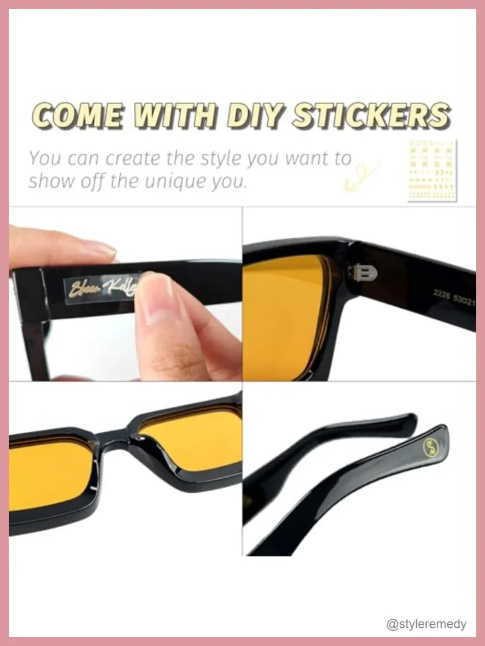 Retro Square Sunglasses Men Women Chunky Frame UV400 Polarized Fashion 90s